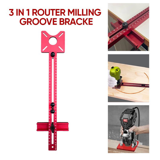 💥New Year Hot Sale 50% OFF💥3 in 1 Router Milling Groove Bracket